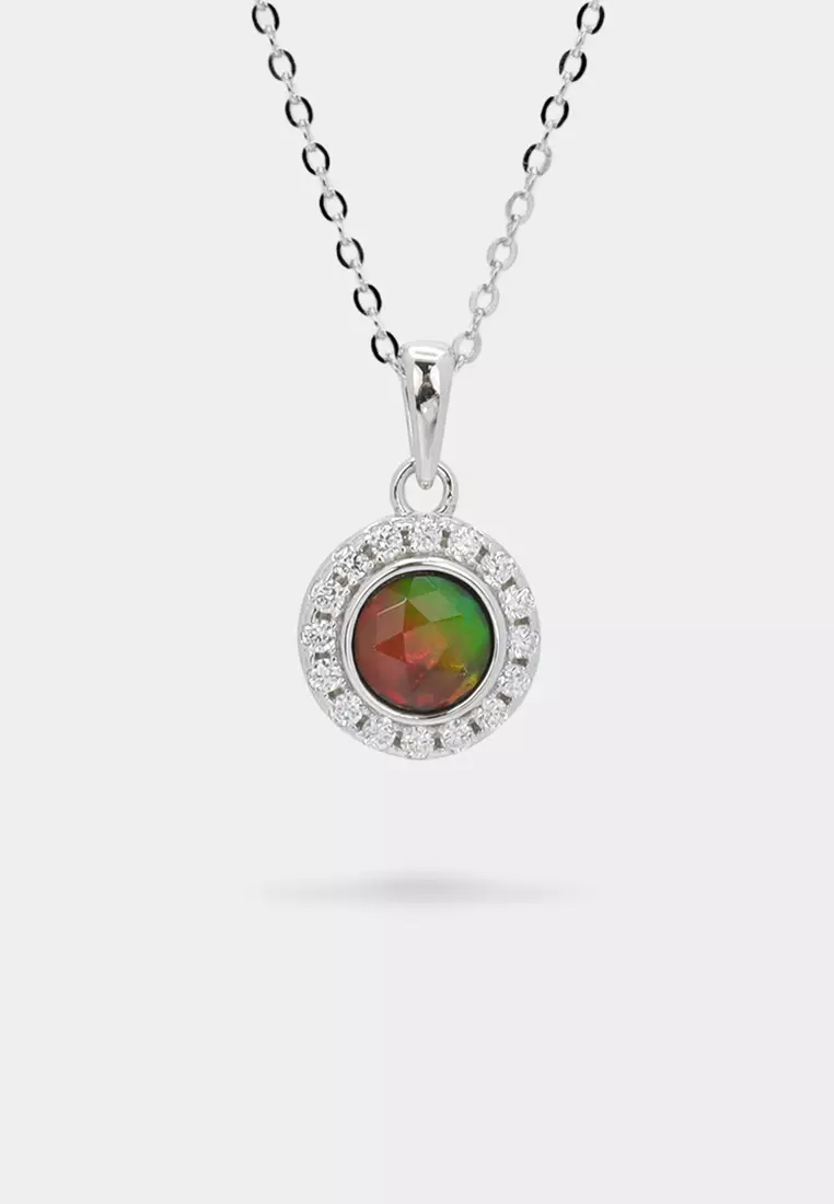 Buy Kaimirra Diem Vintage Round Ammolite Pendant 2025 Online ZALORA