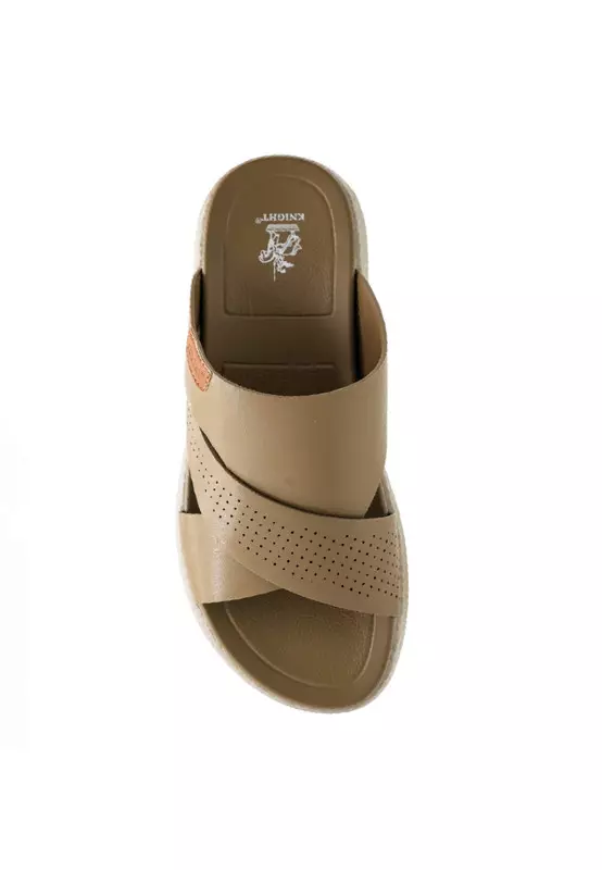 Men Slip On Faux Leather Classic Casual Sandals - 250140046