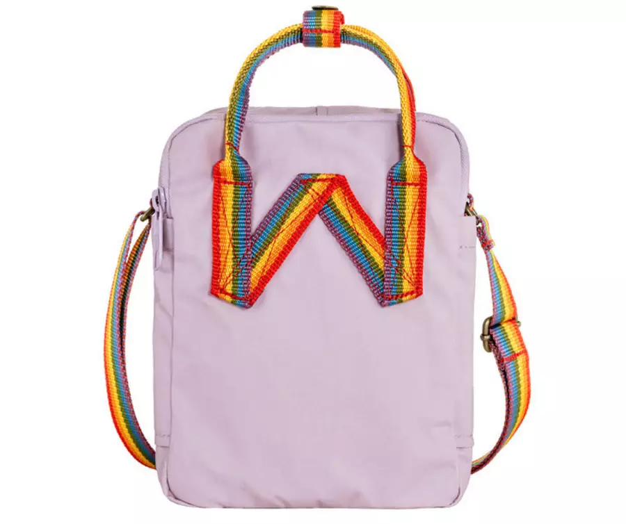 Kanken Sling Pastel Lavender - Rainbow Pattern
