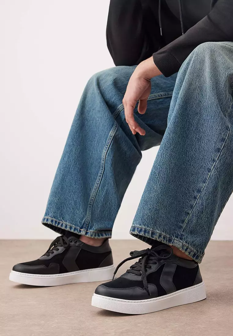 Suede-Look Sneakers