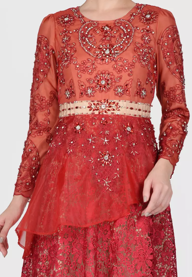 Bibiq Gamis Brokat Organza