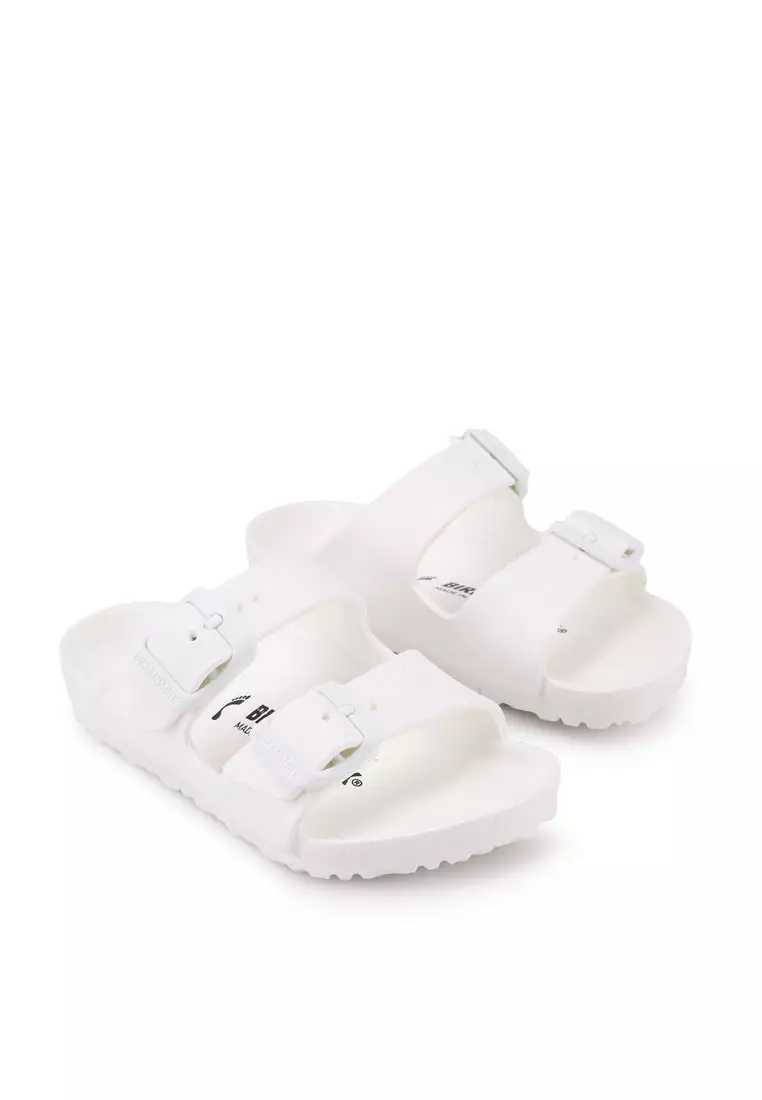 White birkenstock sale slides