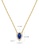 Aquae Jewels yellow Necklace Empress 18K Gold and Diamonds with Ruby - Emerald - Sapphire - Yellow Gold,Emerald 7573DACA0005F8GS_1