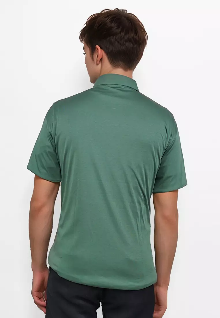 Crocodile BYLL 01 Green - Kaos Kerah Pria Men Polo Original Relax fit - Katun