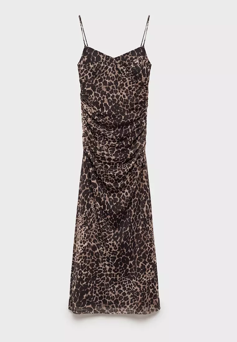 Animal-Print Midi-Dress