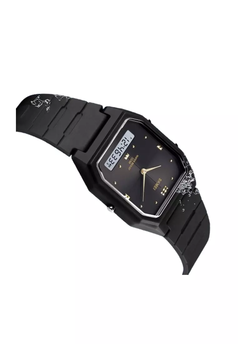 Jam Tangan Pria / SKMEINDONESIA 1604 Digital Dual Time / Jam Tangan AD ORIGINAL