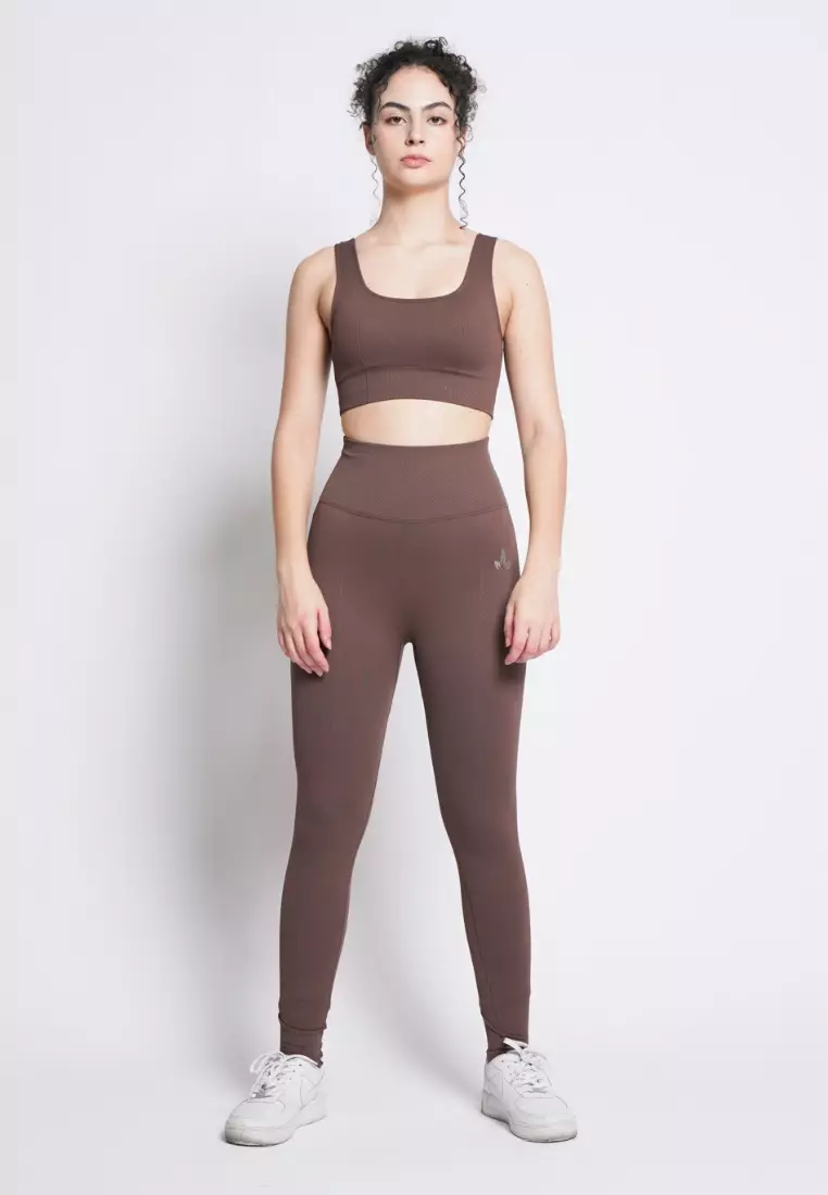 Athena Collection: Premium Seamless Padded Square Neck Sports Bra