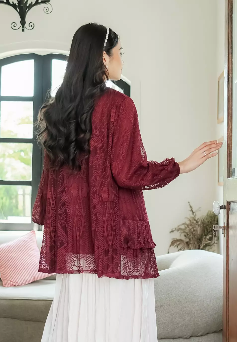 Willow Blouse - Maroon