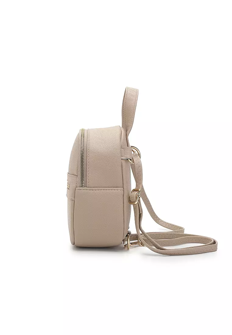 Women's 2-Way Backpack / Crossbody Bag / Sling Bag (Tas Ransel Wanita & Tas Punggung Wanita / Tas Selempang Wanita) - Cokelat