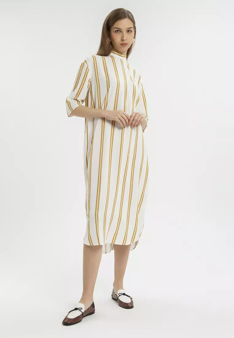 Minimal Yirma Dress Mustard Gold