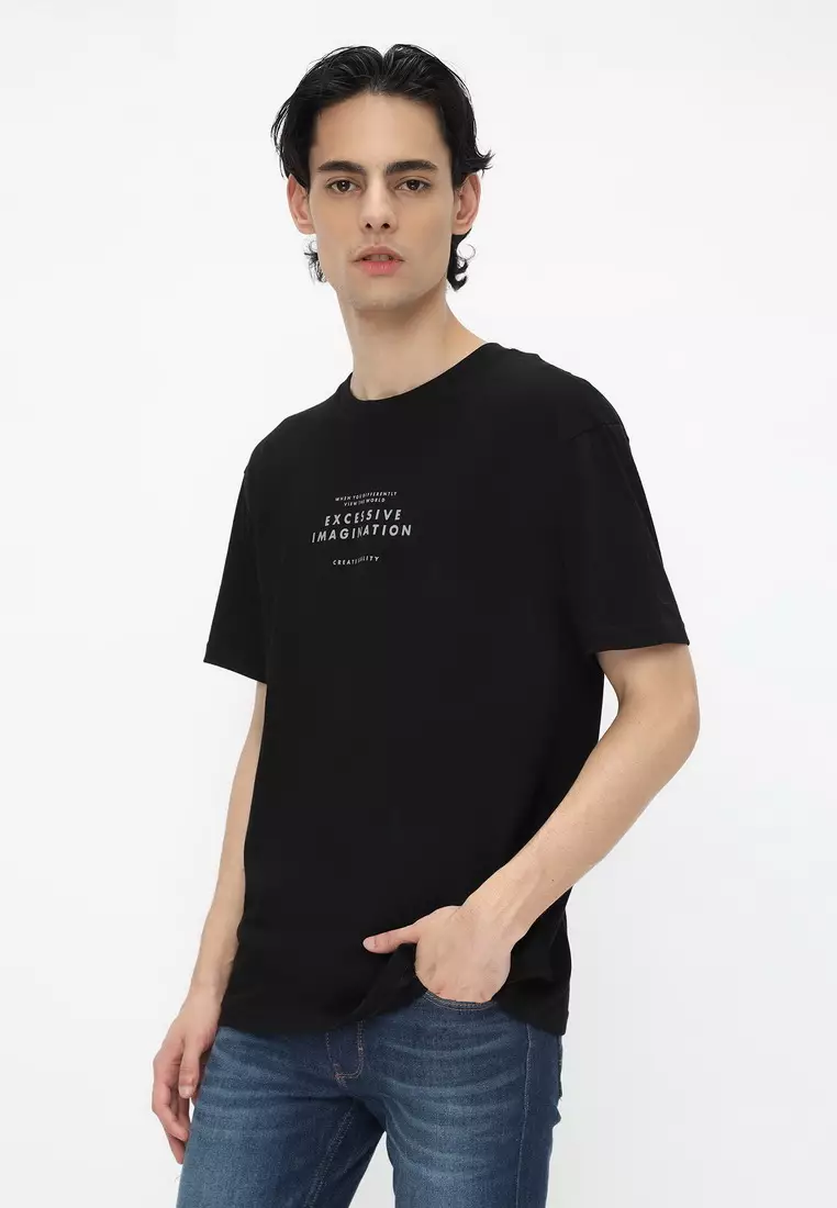 NX T-Shirt Cotton Combed Tebal Pria 207370381