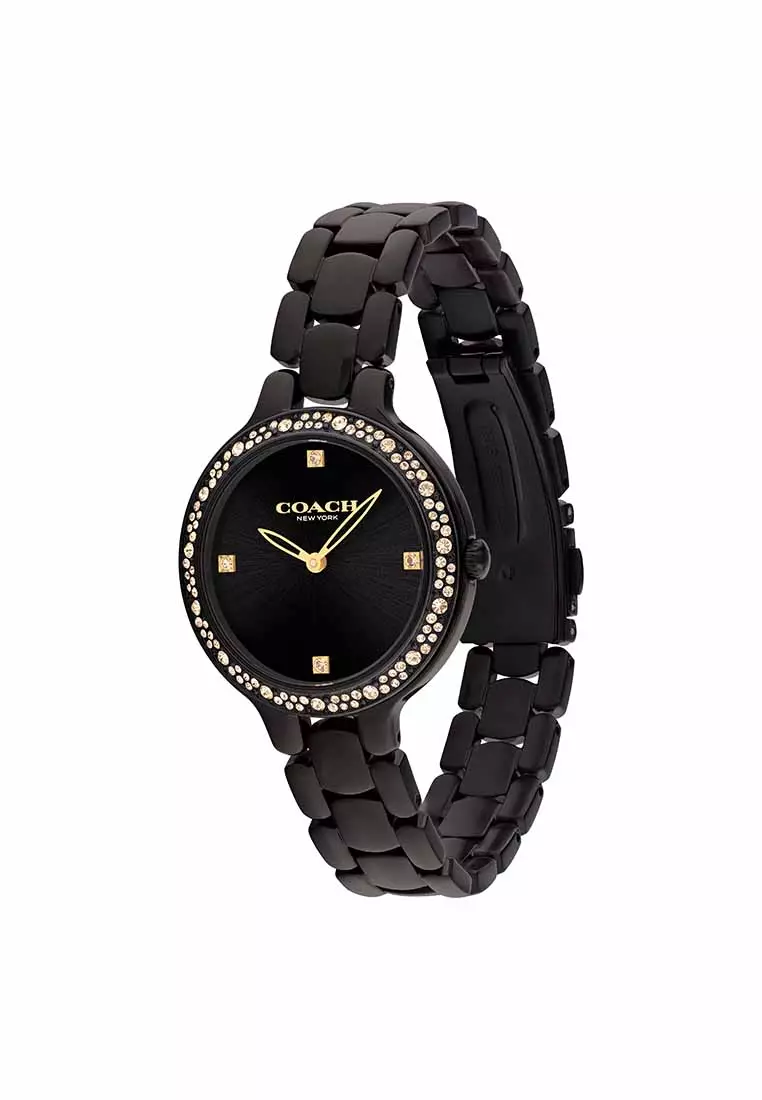 Chelsea Women's Watch Ionic Plated Black Steel Strap - Black Dial 14504352