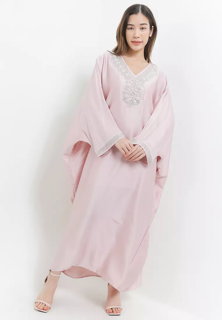 Embellished Silky Kaftan