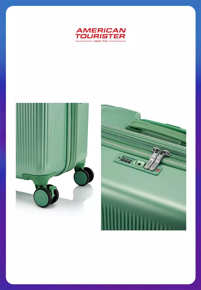 American Tourister Koper Hardcase Curvus Medium 24 Inch TSA - Mint Green