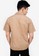 ZALORA BASICS brown Tonal Colour Short Sleeve Shirt 2B89AAA9477F3BGS_2