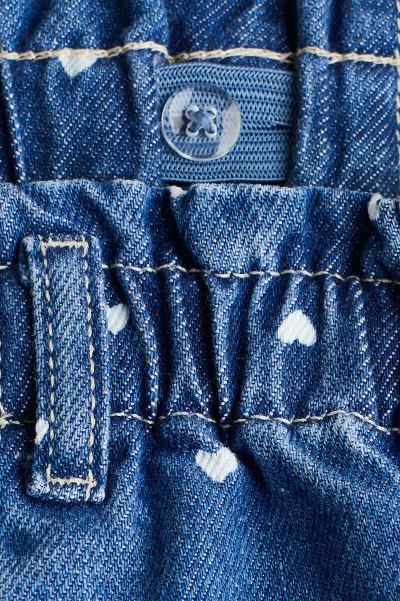 Printed paper bag jeans