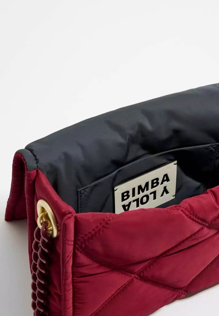 Bimba Y Lola M Dark Red Crossbody Bag
