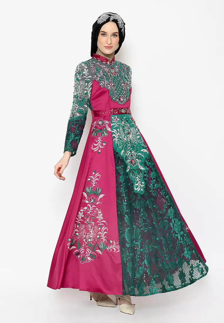 Bibiq Gamis Satin Organza