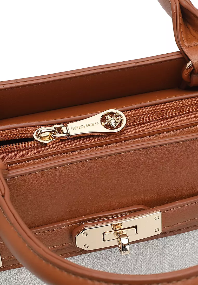 Women's Top Handle Bag / Sling Bag / Crossbody Bag / Shoulder Bag - Off White