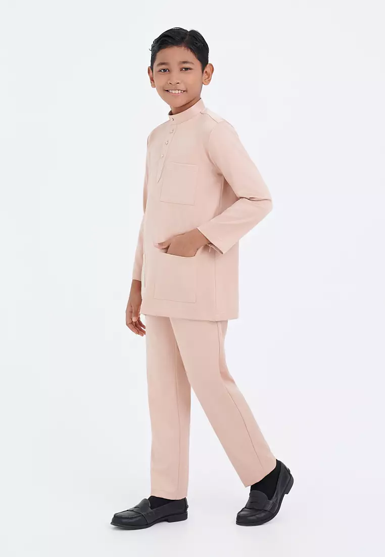 Gene Martino - Faez Baju Melayu Slim Fit Sedondon – Junior 1292
