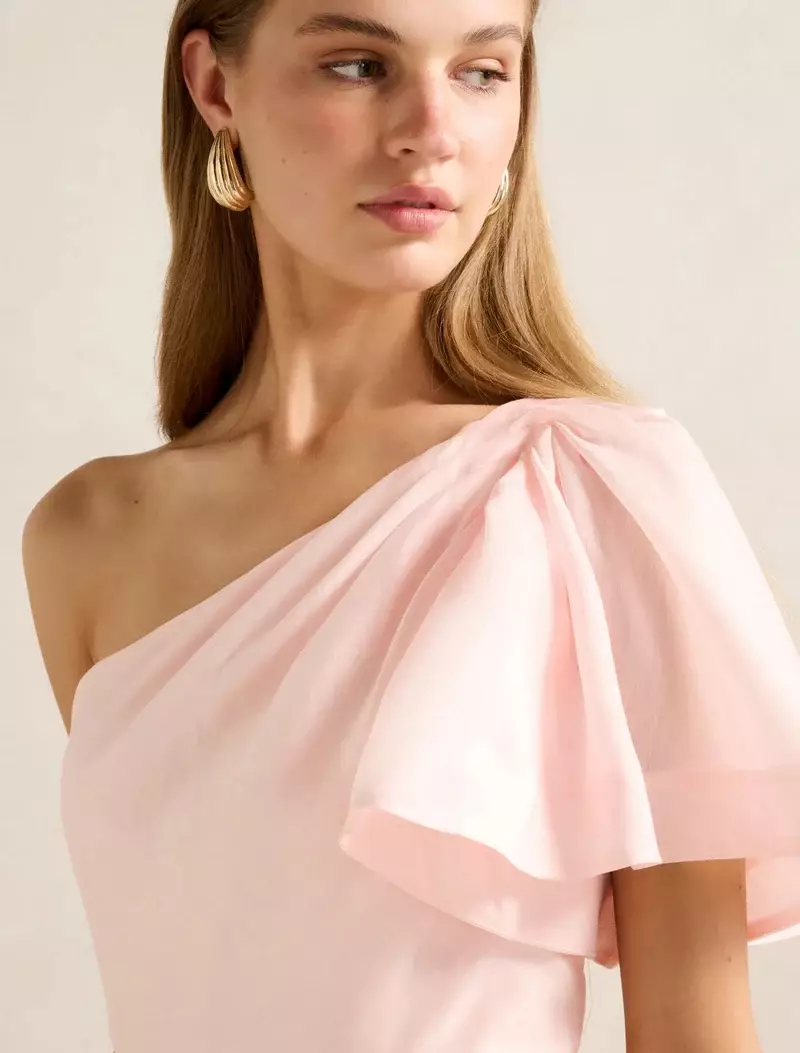 Mattea One Shoulder Midi Dress