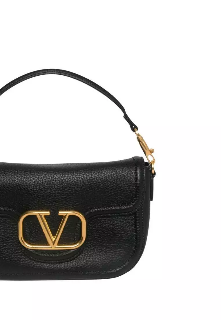 Valentino Garavani Alltime Grainy Calfskin Crossbody Bag/shoulder Bag