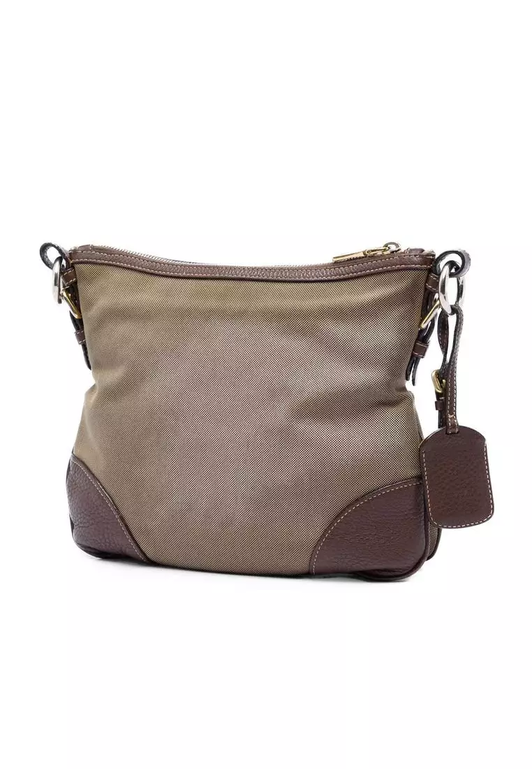 Pre-Loved Prada Canvas Canapa Logo Crossbody