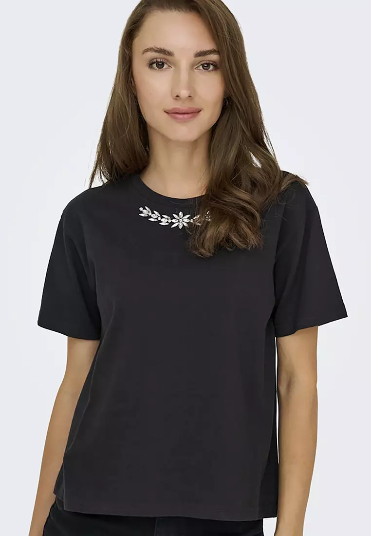 Short Sleeves Stone Jersey Tee