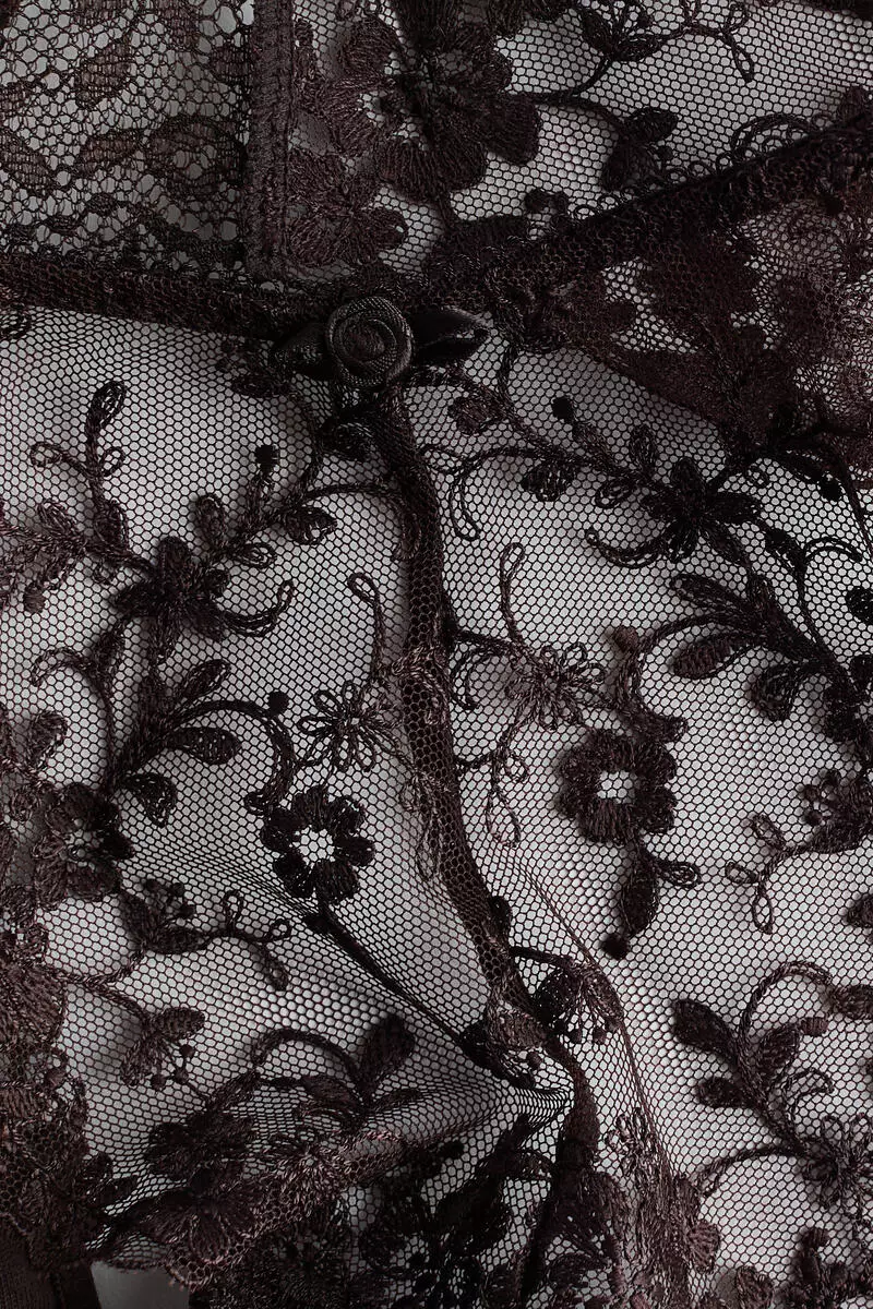 Embroidered thong briefs