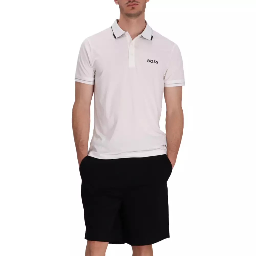 Paul Pro Slim Fit Polo Shirt White Natural