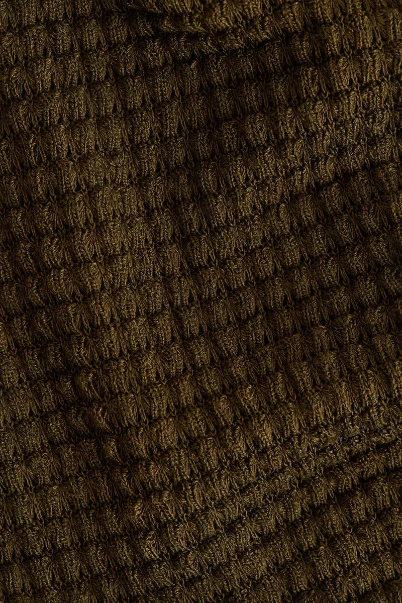 Batwing-sleeved jersey top