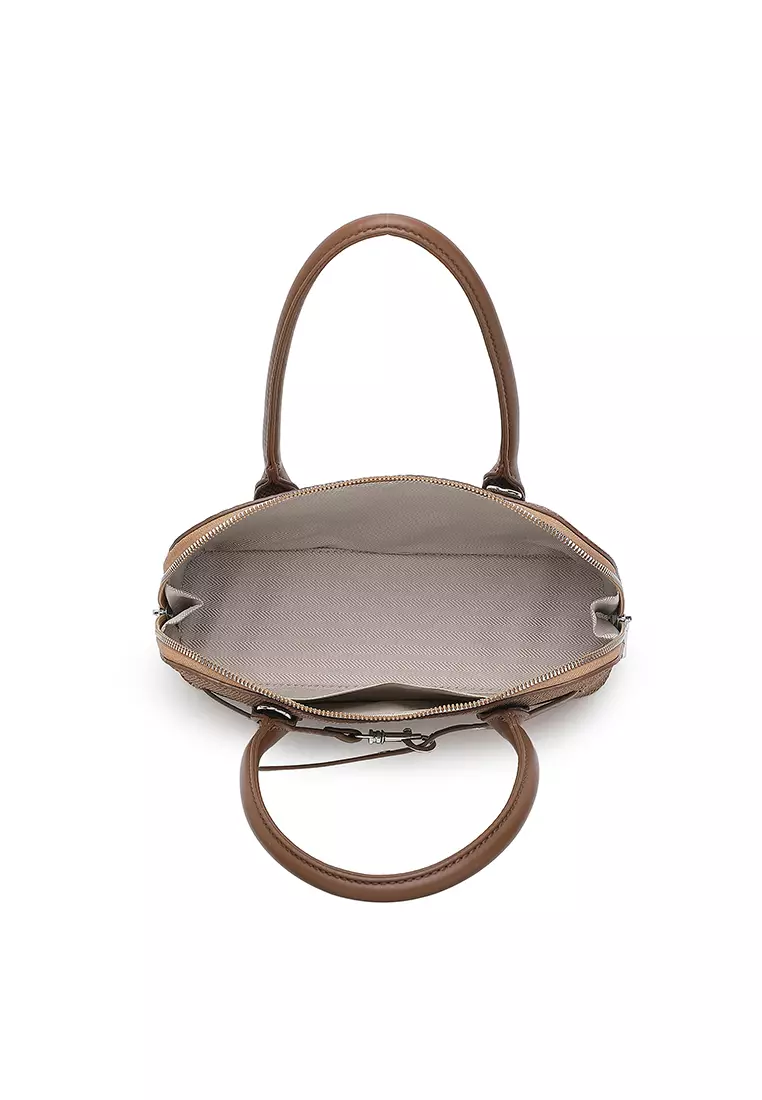Women's Top Handle Bag / Sling Bag / Crossbody Bag - Brown