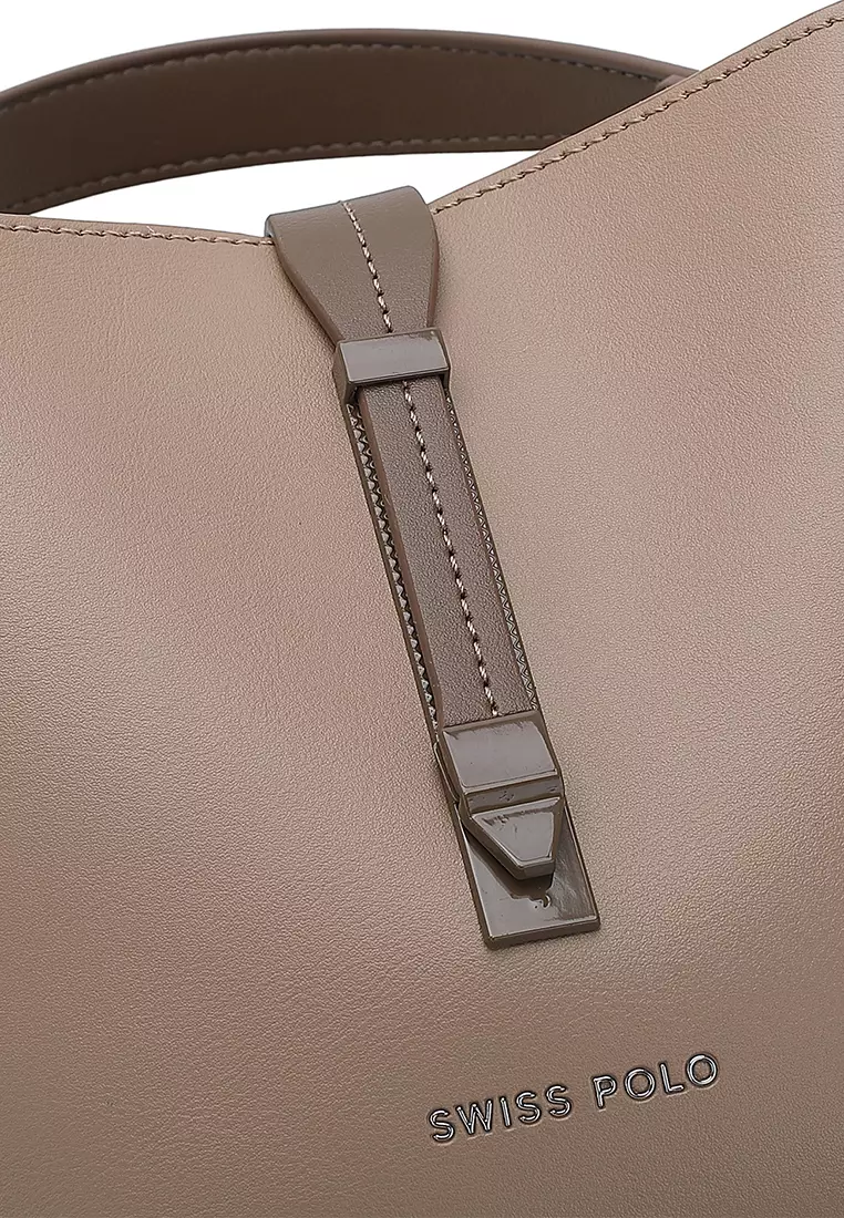 Women's Top Handle Bag / Sling Bag / Crossbody Bag (Tas Selempang / Tas Tangan) - Cokelat