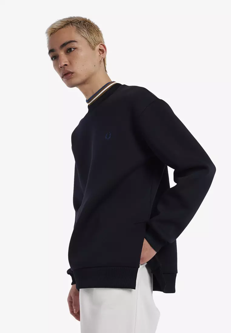 Fred perry sweatshirt clearance navy