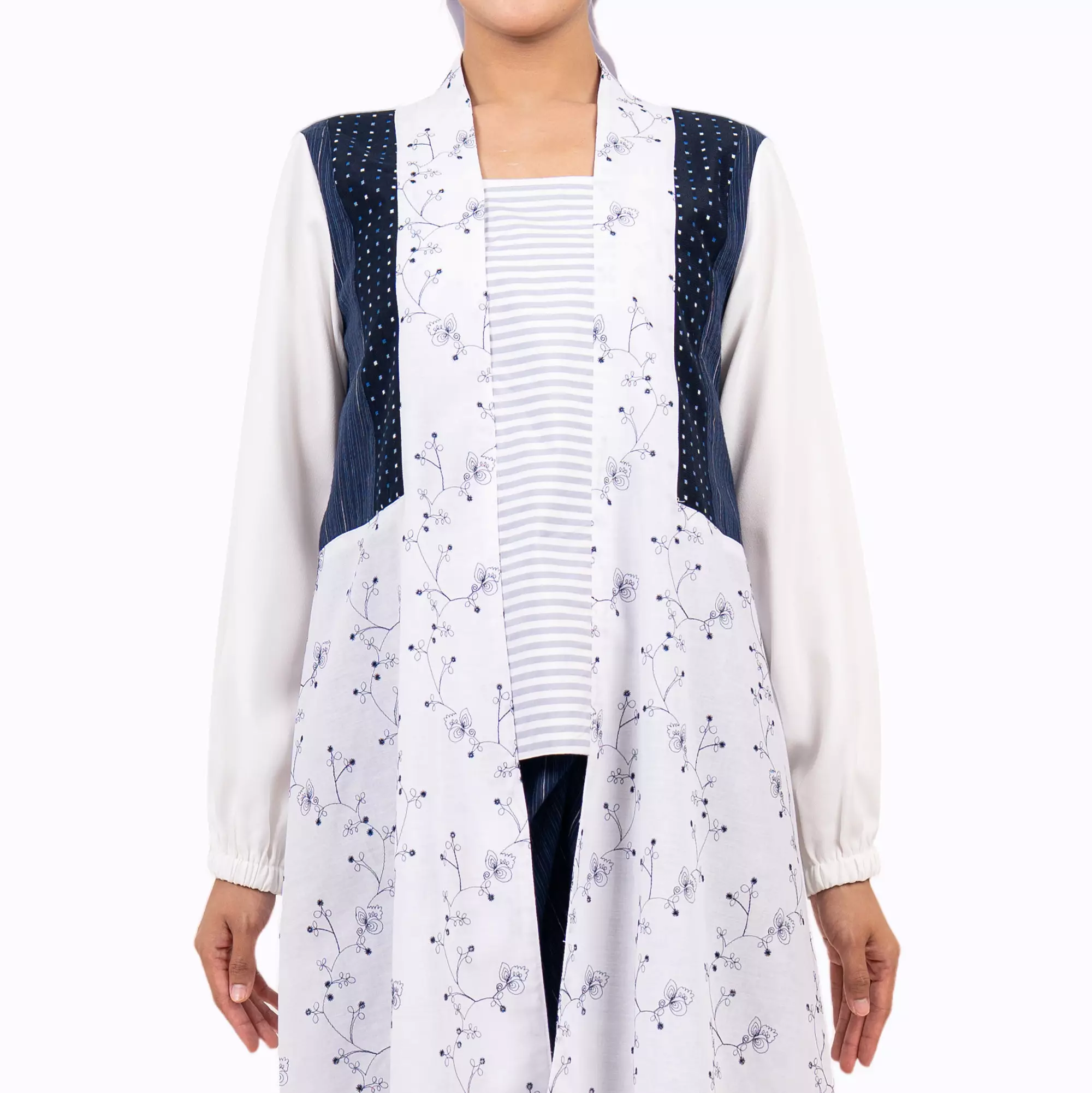 Tunik Batik Wanita - Bhatara Batik Malaka - Atasan Batik Modern Lengan Panjang