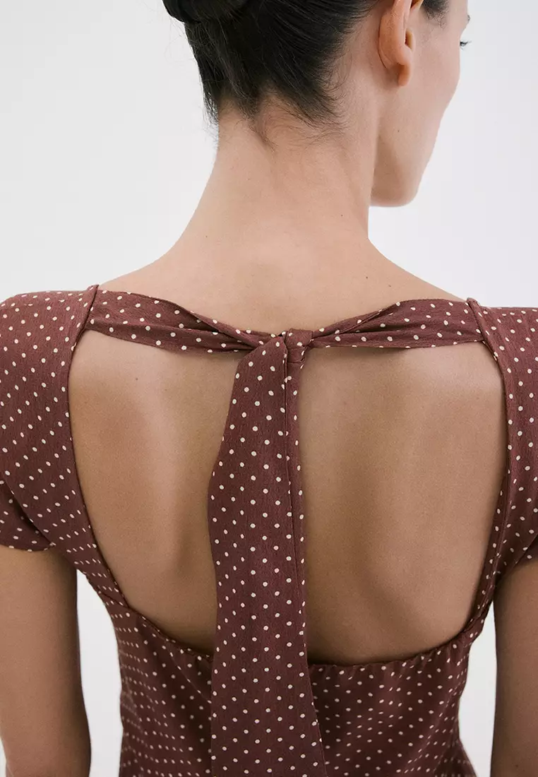 A-Line Polka-Dot Dress