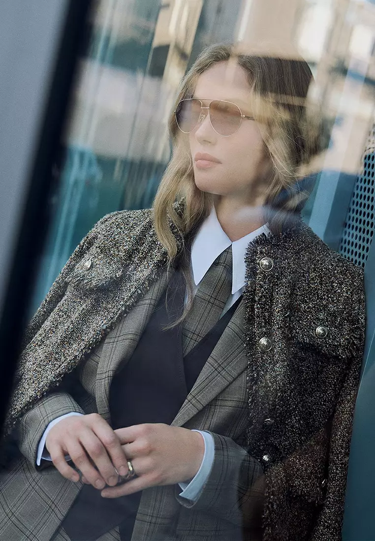 Double Breasted Asymmetric Buttoned V Neck Suit Vest