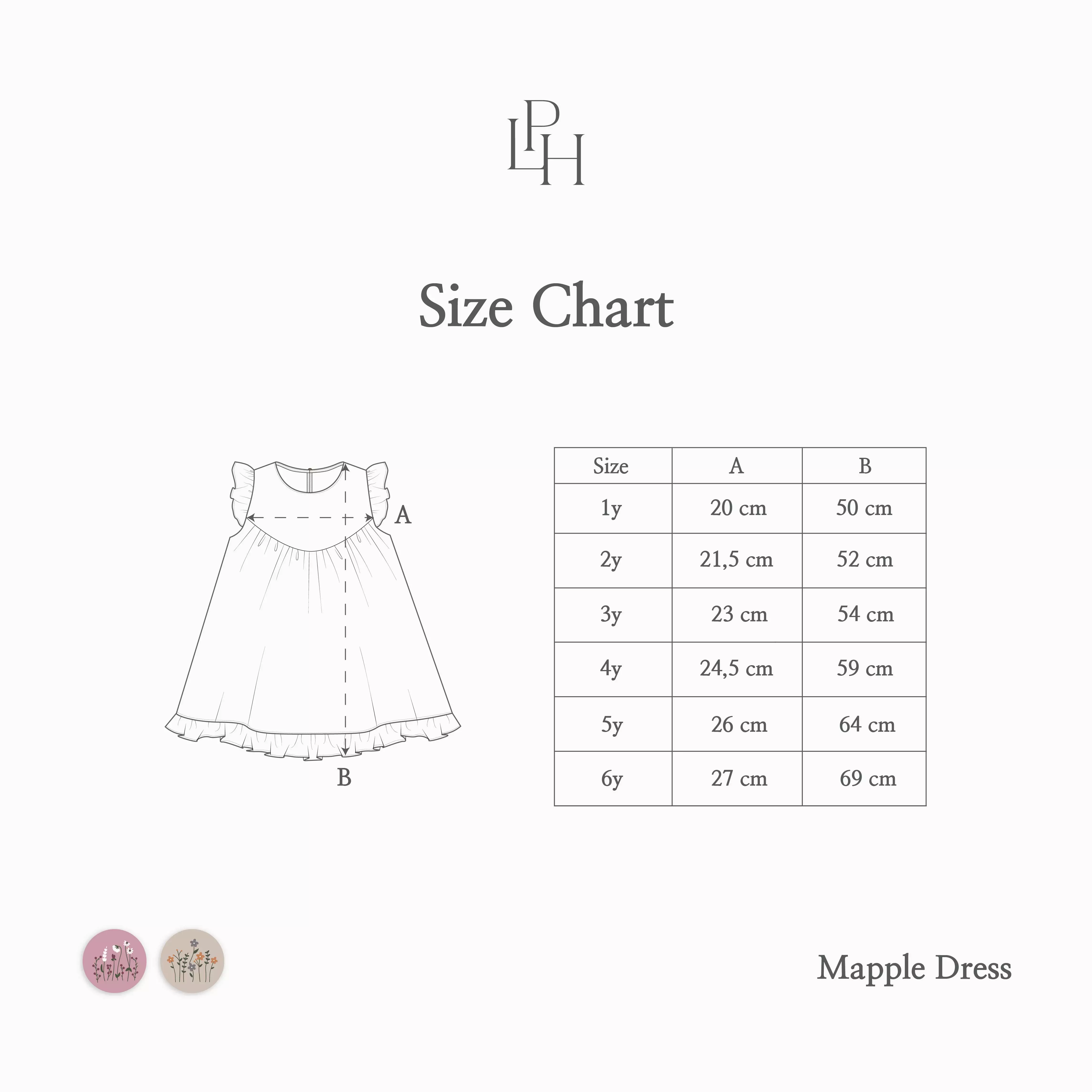 Little Palmerhaus - Maple Dress (Dress Anak Perempuan) Daisy