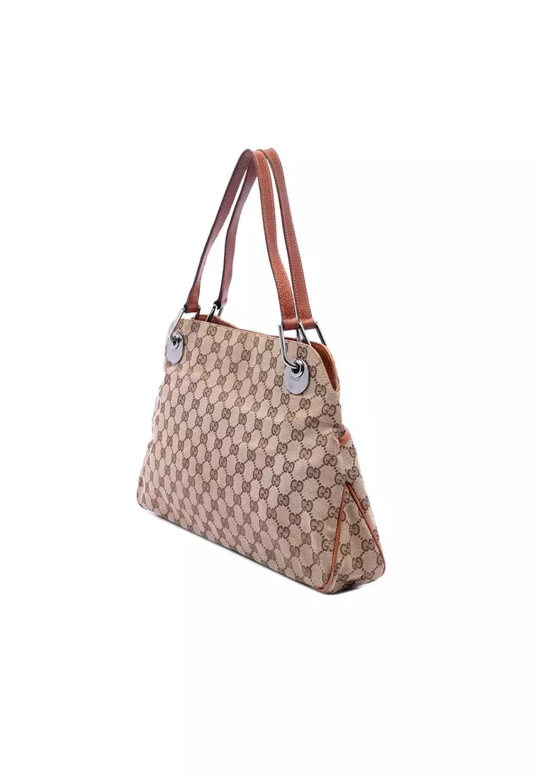 Pre-Loved Gucci Gg Canvas Eclipse Shoulder Bag
