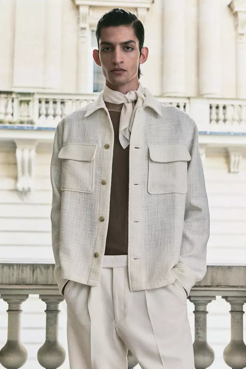 Regular Fit Textured-weave overshirt