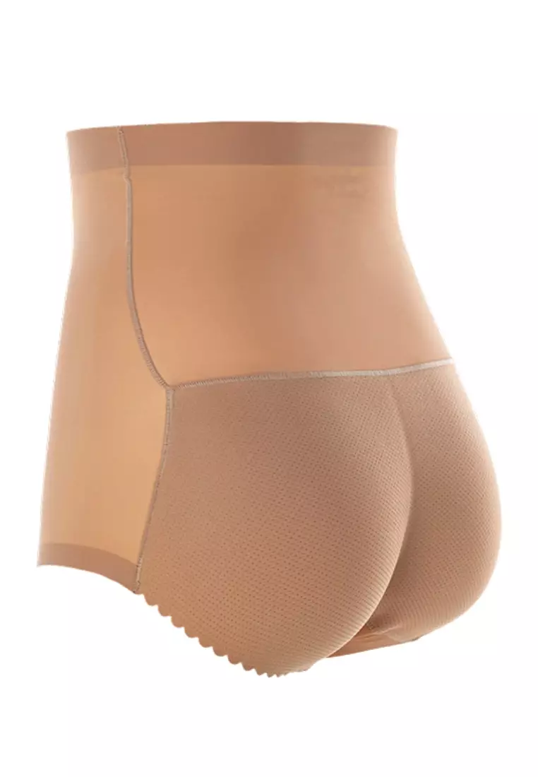 Karla Butt Lifter High Waisted Panties Seamless Padded Underwear Hip Pads Enhancer Panty in Nude
