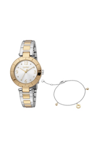 ESPRIT silver and gold Esprit Aria Women Watch & Jewellery Set ES1L288M0065 CCE02AC8C1433BGS_1