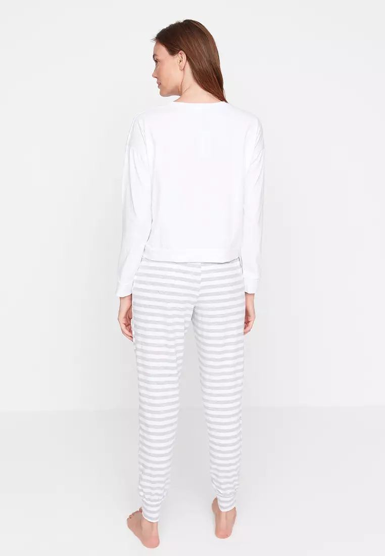 Teddy Bear Printed Pajamas Set