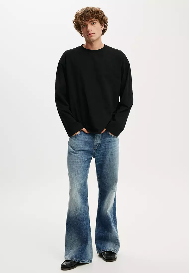 Organic Cropped Fit Long Sleeves Tee