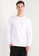 Calvin Klein white Slogan Long Sleeves Tee - Calvin Klein Jeans Apparel AF965AA1007693GS_1