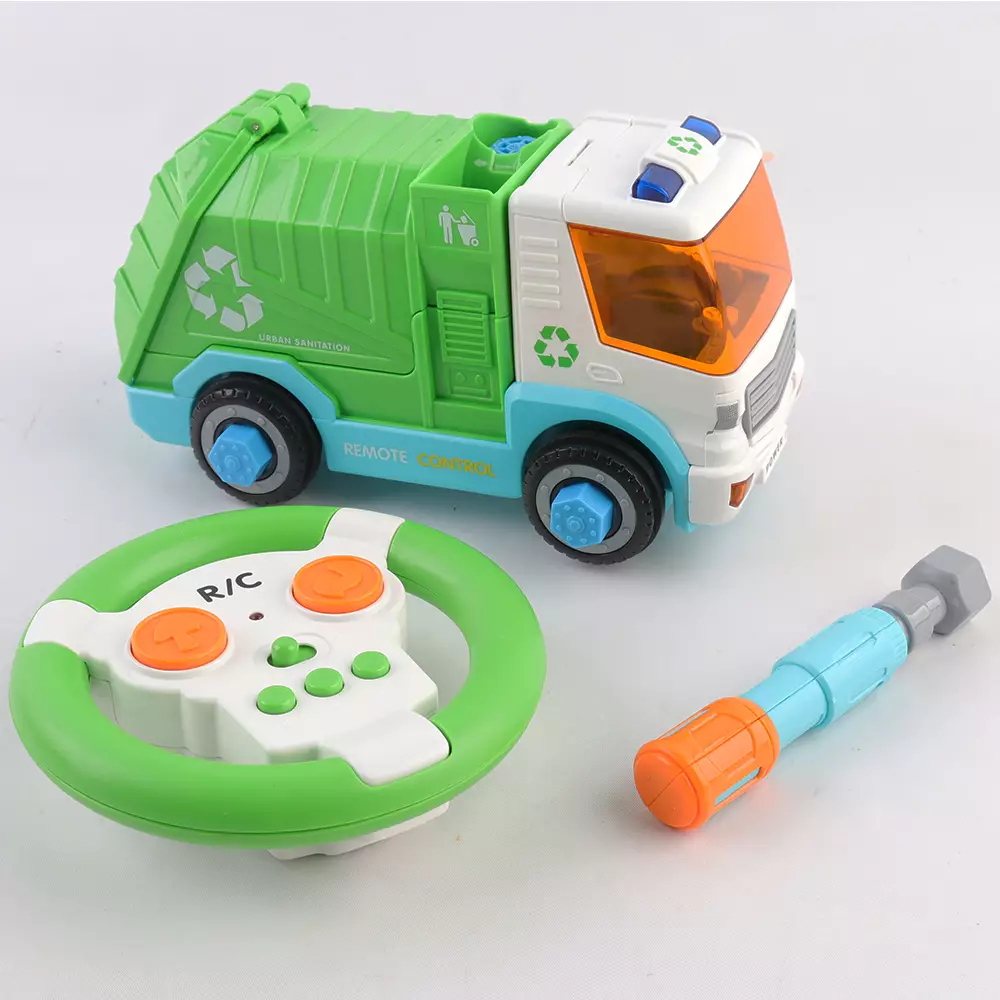 Okiedog DIY RC City Series Garbage Truck - Mainan Anak, Mainan Mobil Anak, Mainan Truck Anak