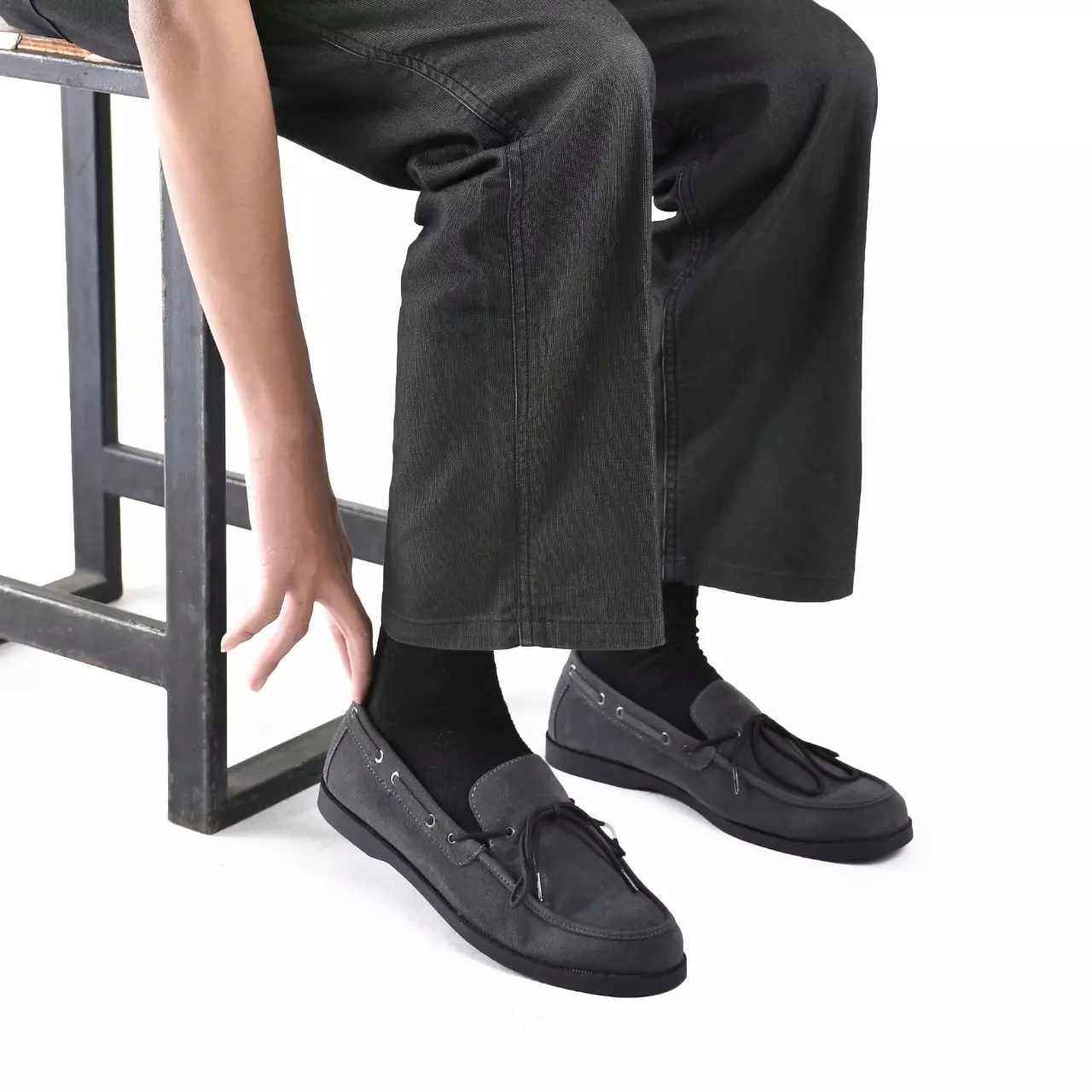 Country Boots Osaka - Sepatu Moccasin - Grey