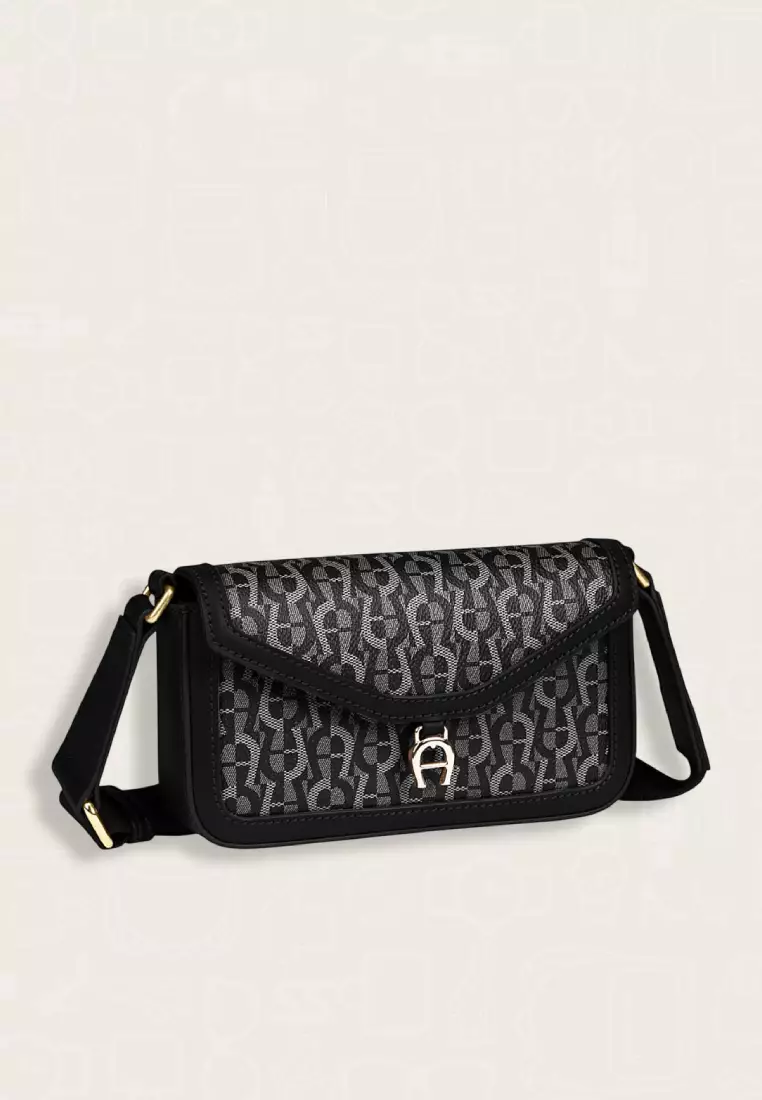 Aigner Elma Icon Shoulder Bag XS Black