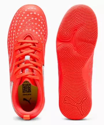 PUMA Future 9 Play It Jr 10892701 - Sepatu Futsal Anak (Merah)
