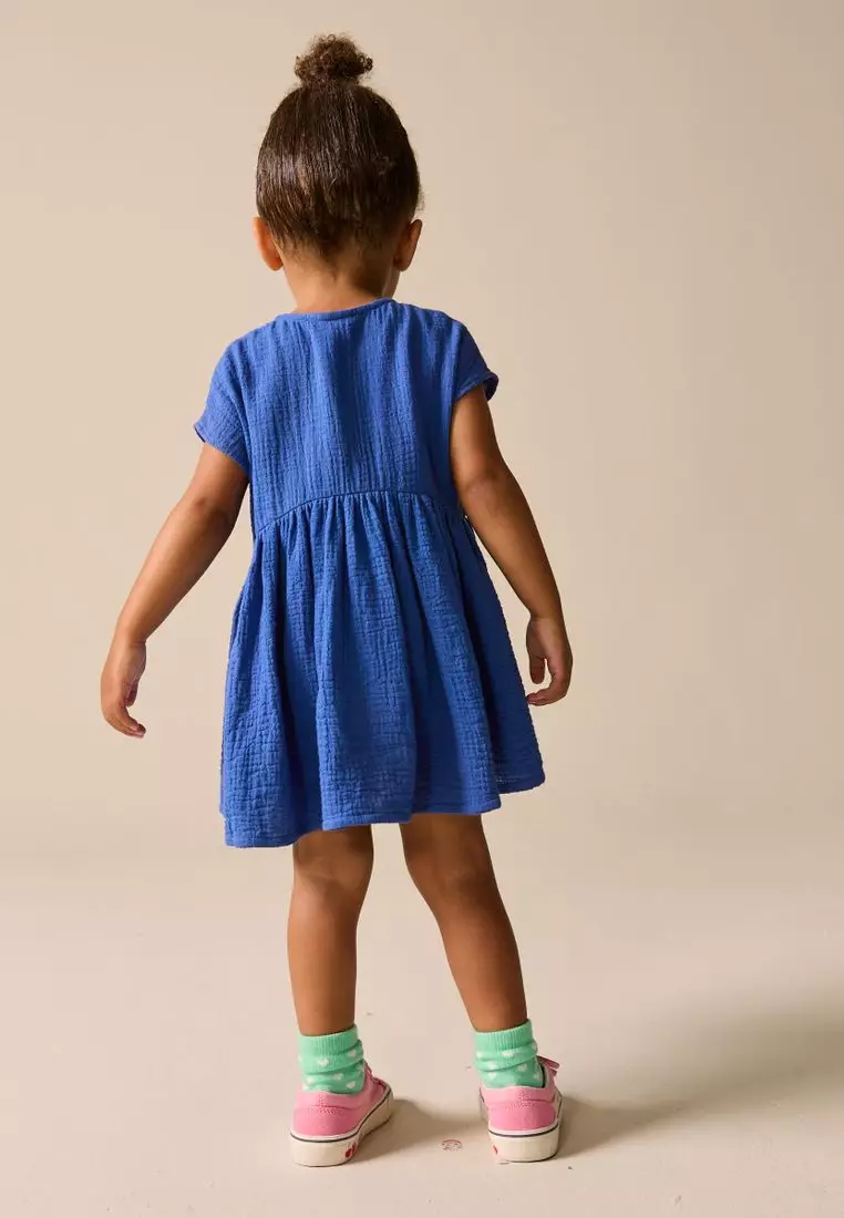 Textured Short Sleeve Dress Standard